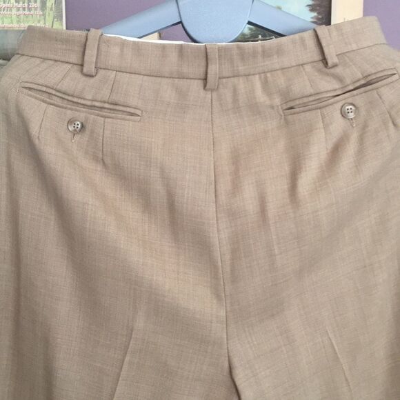 Max Mara Italian seasonless wool cropped trousers VTG - Picture 4 of 8